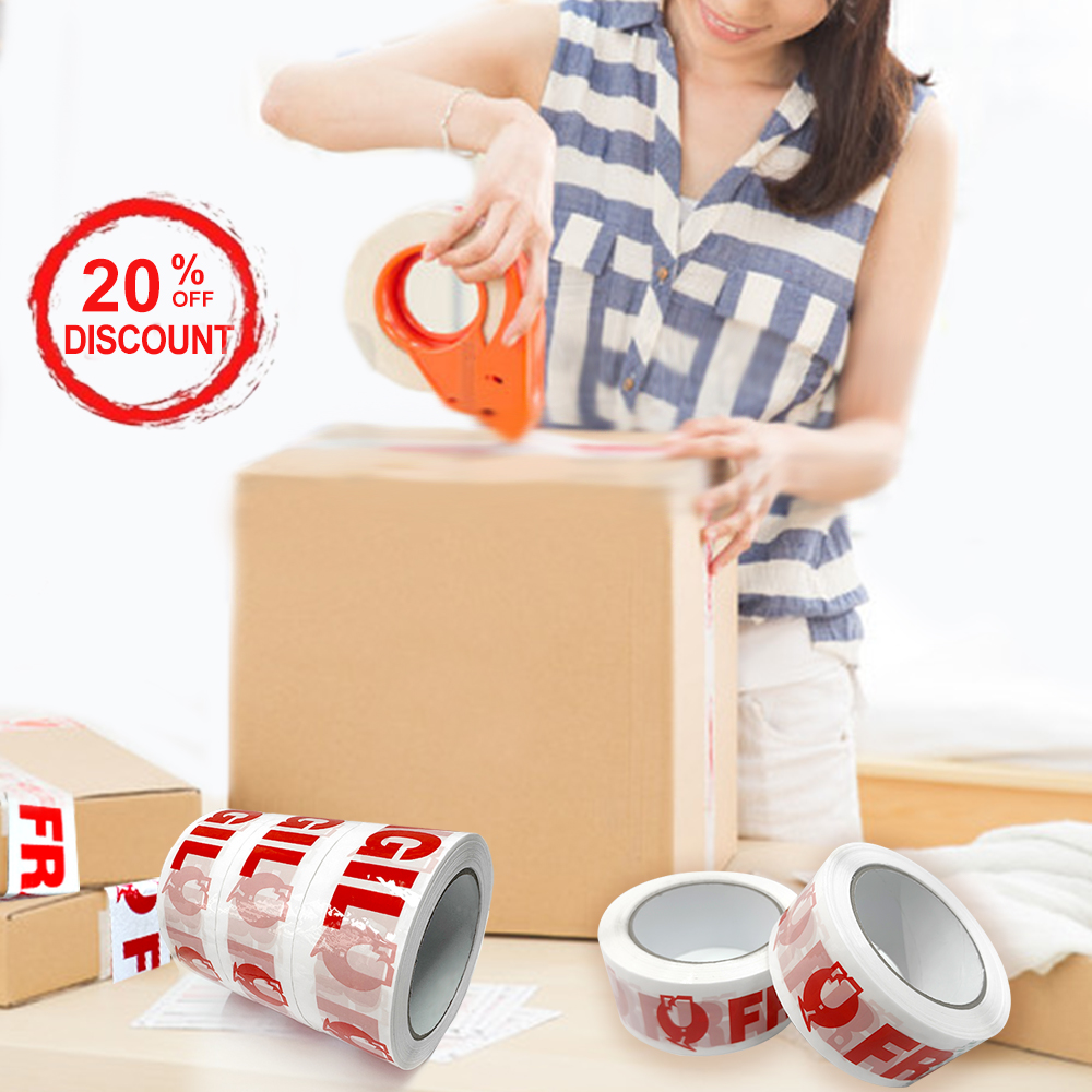 Heavy-Duty Warning Packing Tape – Tear-Resistant & Waterproof for Shipping Boxes